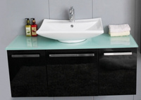Шкаф със стъклен плот и мивка ICP 405