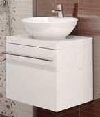 Долен шкаф за баня с мивка и хавлийник Адел 42