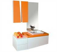 Долен шкаф с мивка Lux Orange