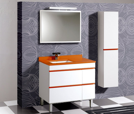 Огледало Salgar White and Orange