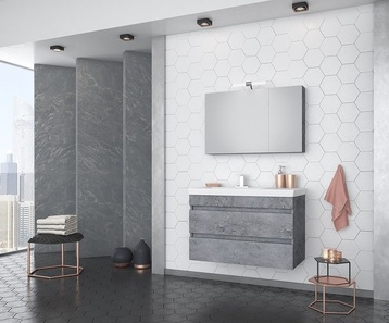 МДФ комплект мебели за баня Luxus 85 Granite