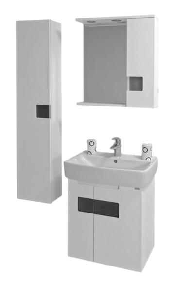 Комплект PVC шкафове за баня Нора 60