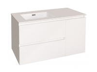 PVC шкаф за баня с умивалник 106x46x61.5см