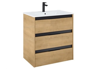 Окачен шкаф за баня Unik Light Oak 70.5см