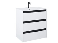 Стилен шкаф за баня Unik White Glossy 70.5см