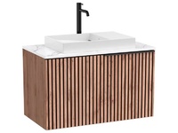 MDF шкаф за баня Unik Horizon White 90см