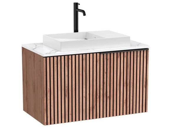 MDF шкаф за баня Unik Horizon White 90см