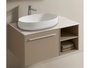 MDF шкаф за баня с мивка Goccia Castoro
