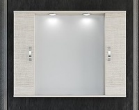 Огледален горен шкаф Алба 100 Бейж